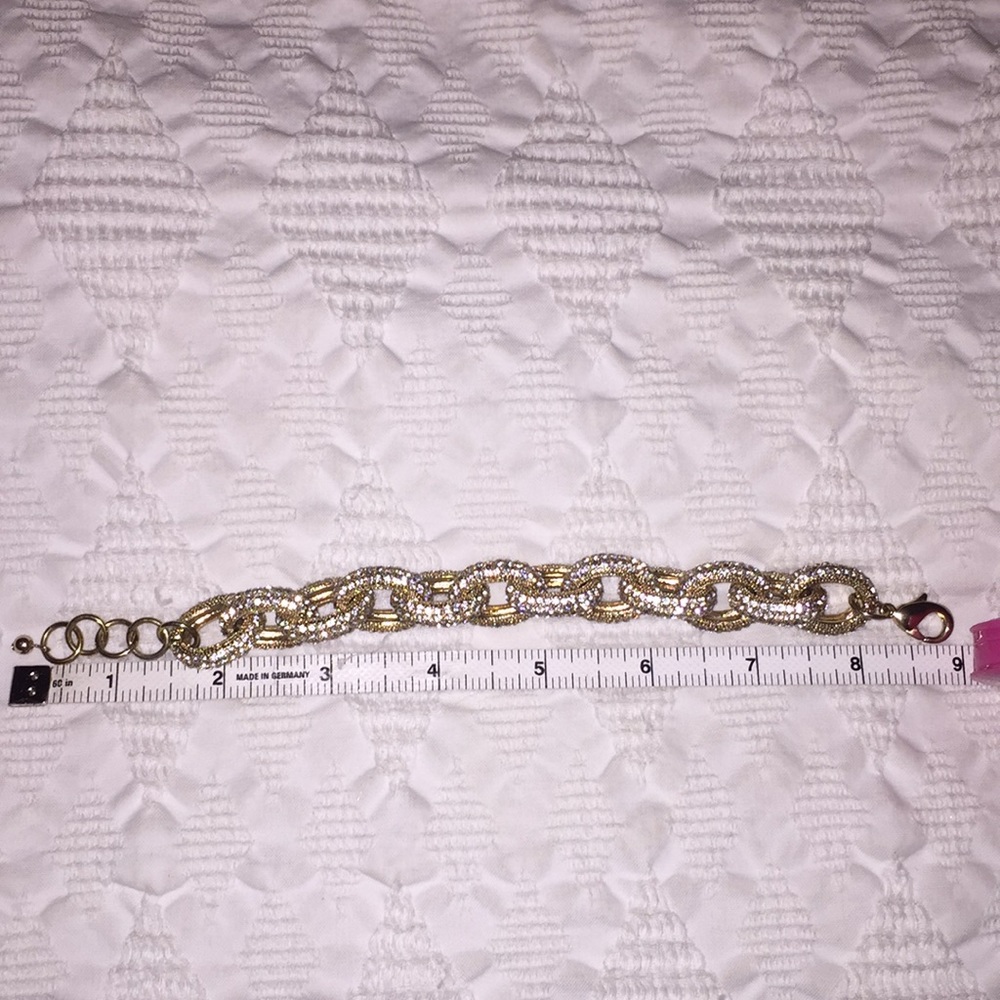 Crystal link bracelet